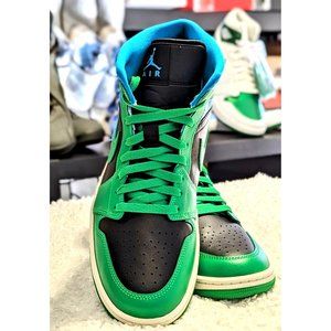 Nike | Shoes | Nike Air Jordan Mid Black Lucky Green